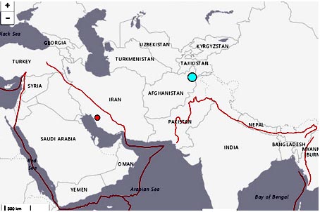 अफगानिस्तान र पाकिस्तानमा भूकम्प