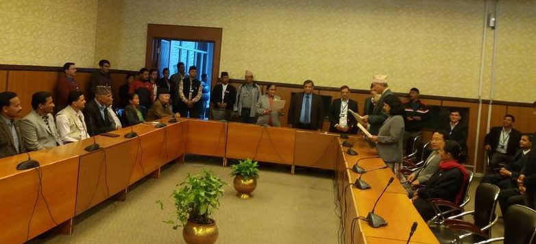 राष्ट्रियसभामा मनोनीतले लिए शपथ