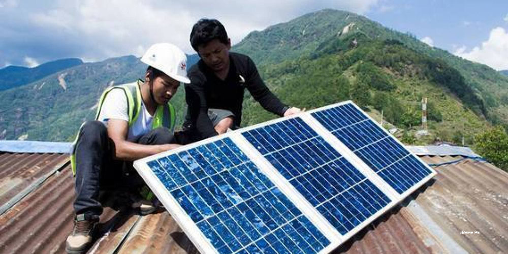 पर्यटकीय क्षेत्रमा सौर्यबत्ती जडान